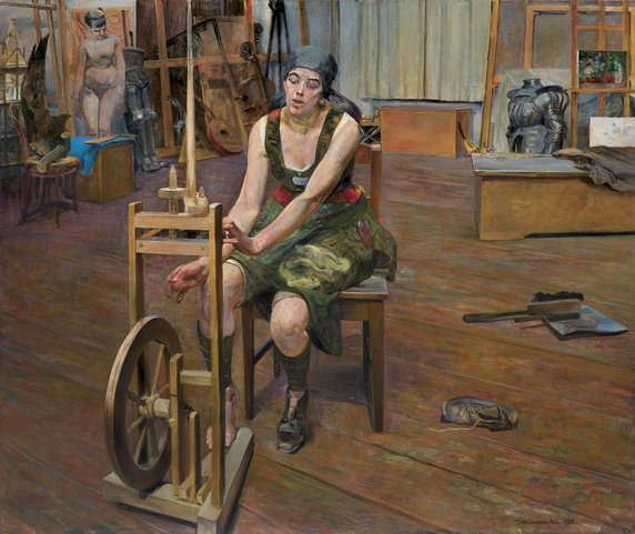 Jacek Malczewski, Prządka, 1922