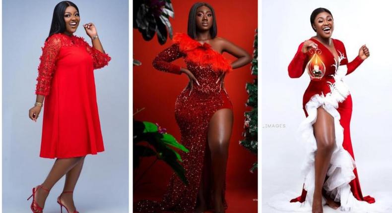 Red with envy! Best female celebrity Christmas photos we saw on the gram