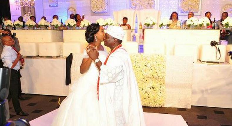 Ex-governor Oyinlola with his beautiful daughter enjoying the father and daughter dance