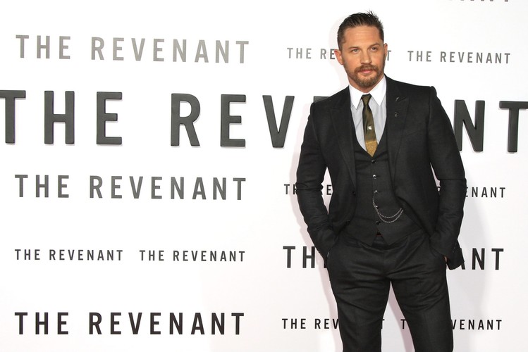 Tom Hardy na premierze 'Zjawy'