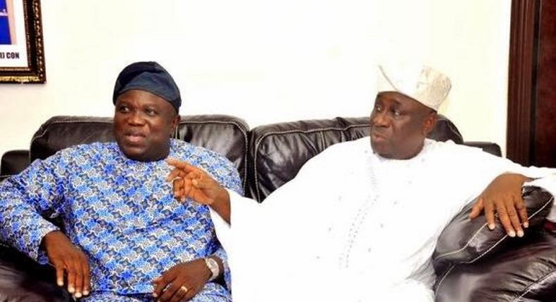 Lagos State Governor-elect, Akinwunmi Ambode pays courtesy visit to Oba of Lagos, Rilwan Akiolu