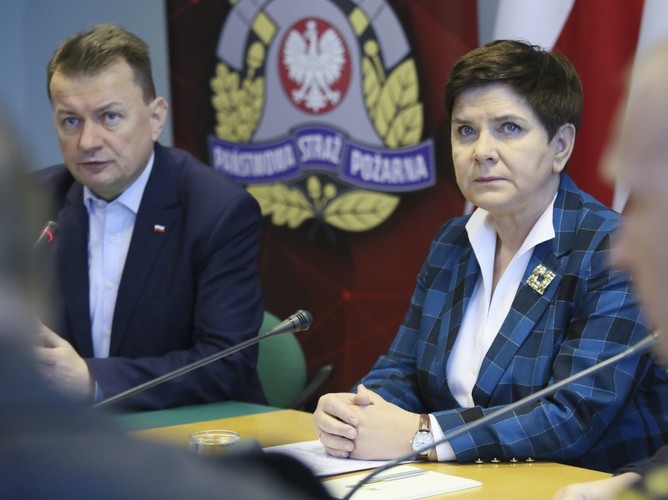Mariusz Błaszczak i Beata Szydło