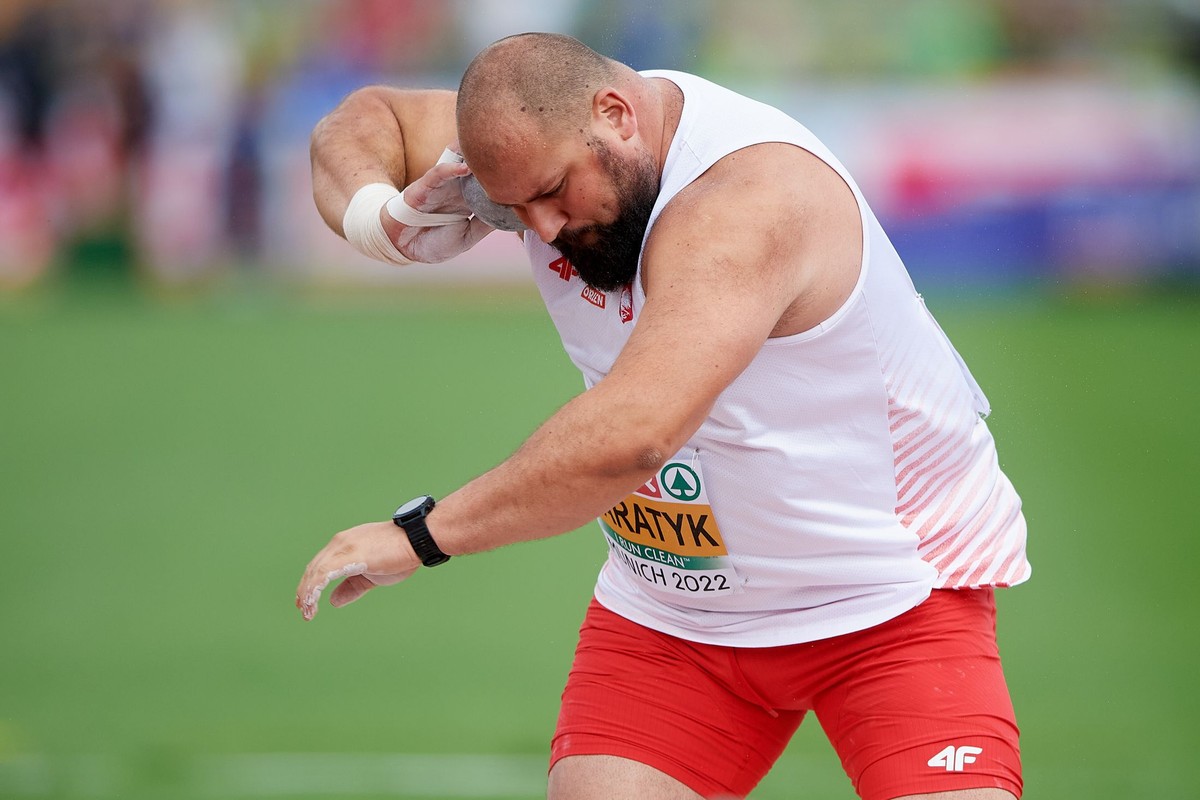 Michał Haratyk w eliminacjach pchnięcia kulą