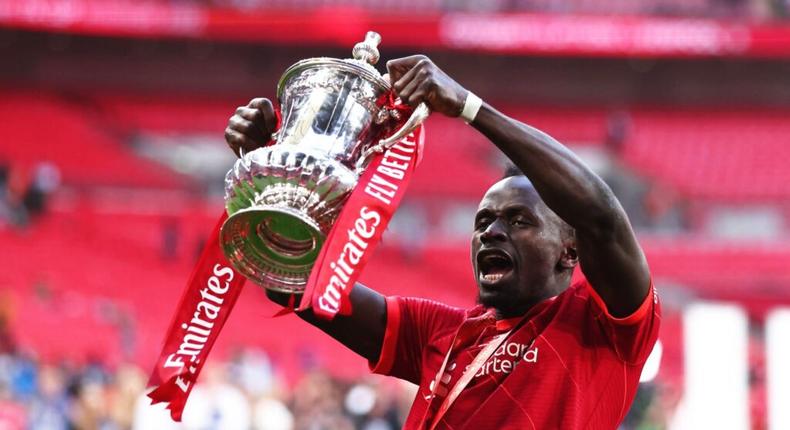 Sadio Mané a gagné la FA Cup avec Liverpool, samedi 14 mai 2022
