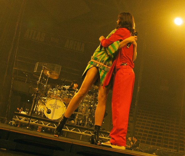 Natalia Nykiel i Jared leto na koncercie w Łodzi. 30 Secons To Mars zagrało w tamtejszej Atlas Arenie. fot. Paweł Zanio