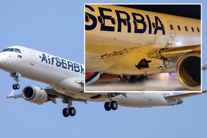 Samolot Air Serbia przez godzinę leciał z dziurą w kadłubie [WIDEO]