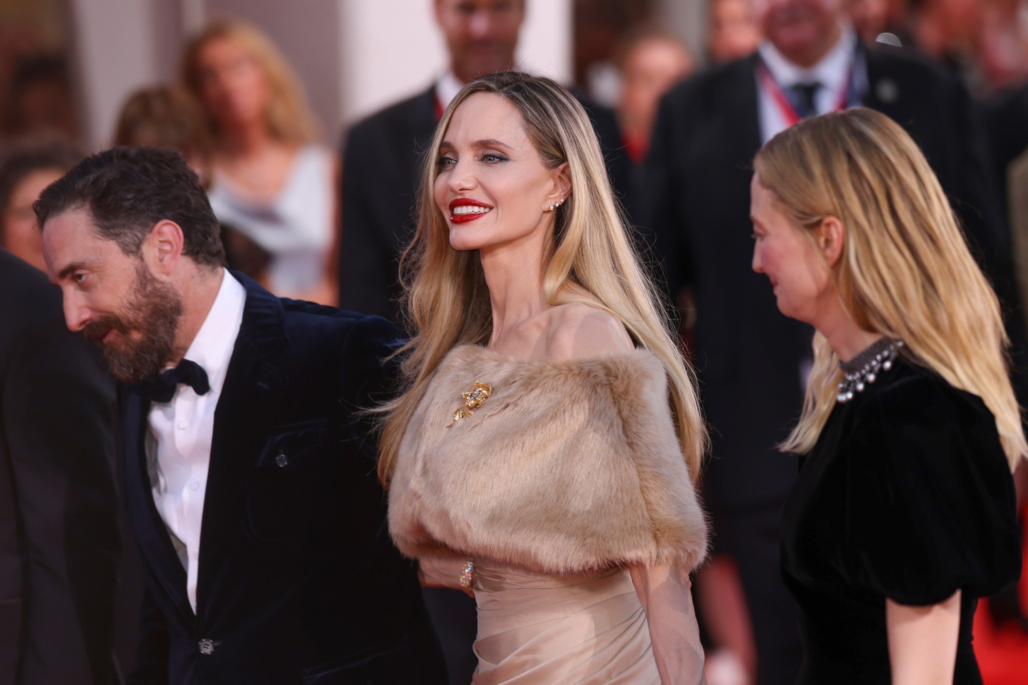 Angelina Jolie na filmovom festivale v Benátkach.