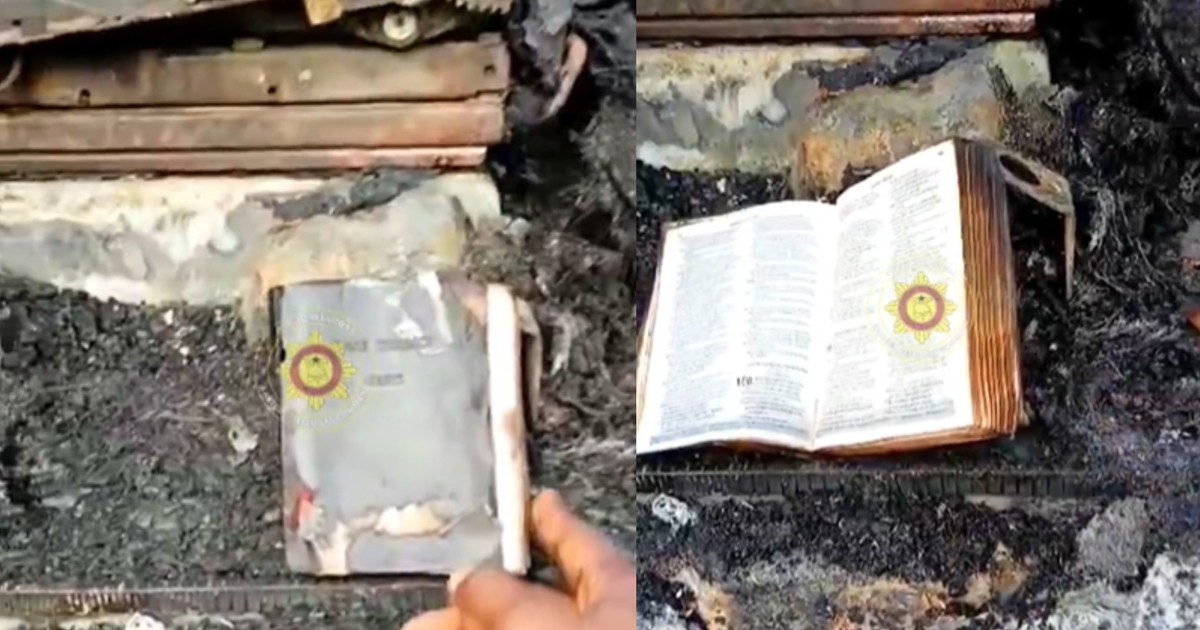 Bible miraculously survives as fuel tanker catches fire on Accra-Kumasi Highway - Vimarsana News