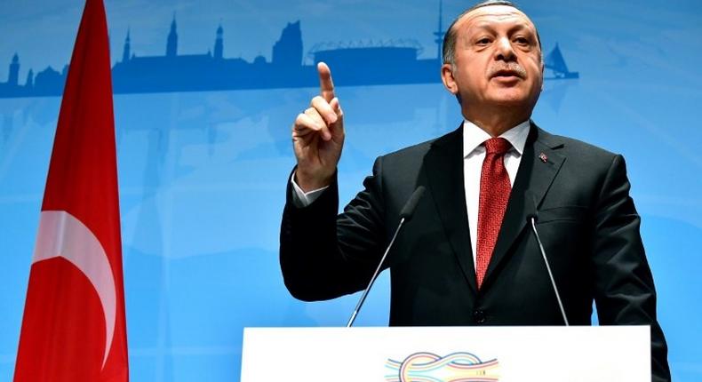 Turkish President Recep Tayyip Erdogan has been named in a legal complaint in Sweden over the conflict in the Kurdish-majoirity southeast of his country