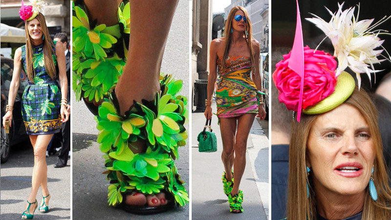 Anna Dello Russo na Milan Fashion Week