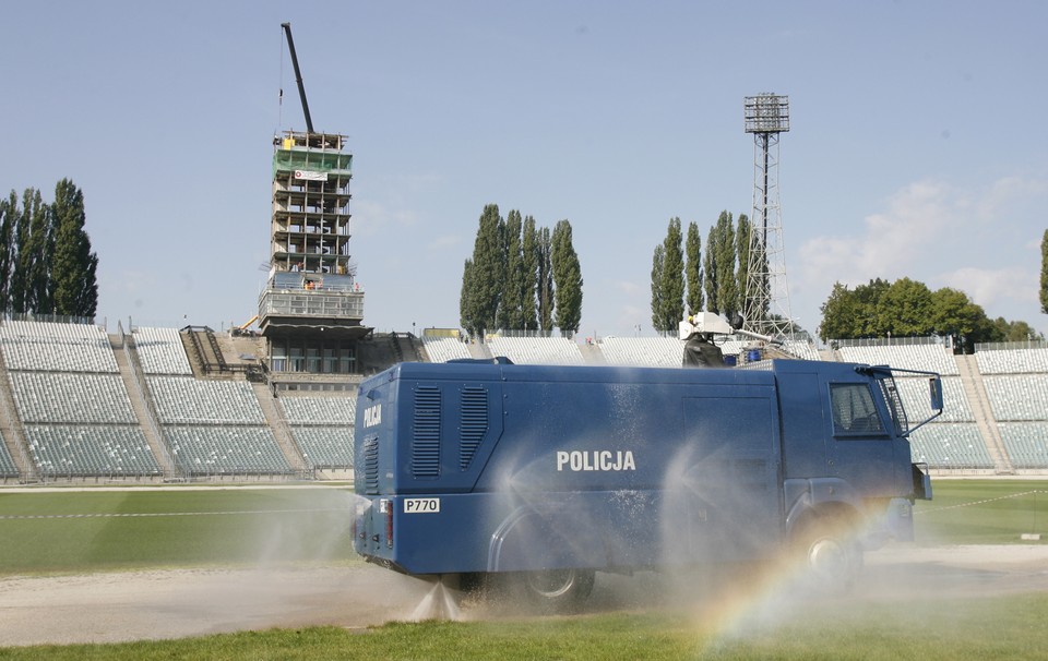 CHORZÓW STADION ŚLĄSKI ĆWICZENIA POLICJI