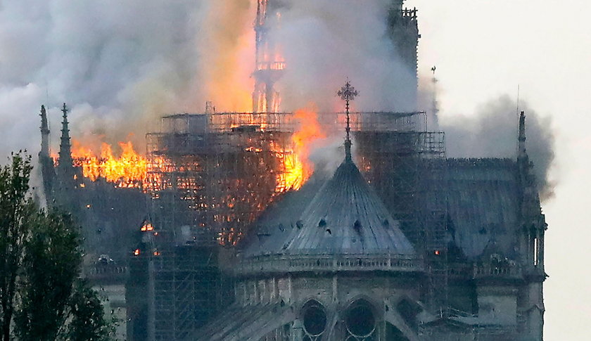 Pożar katedry Notre Dame w Paryżu