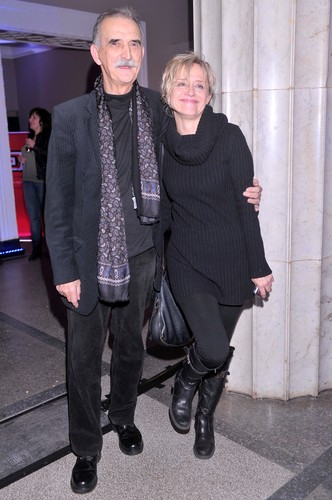 Marek Koterski i Małgorzata Bogdańska na premierze filmu 'Bejbi Blues'