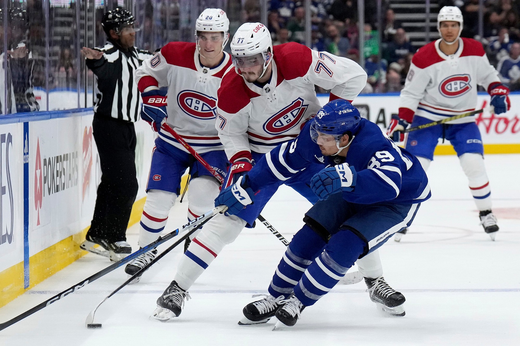 Prípravný zápas NHL: Toronto Maple Leafs - Montreal Canadiens.