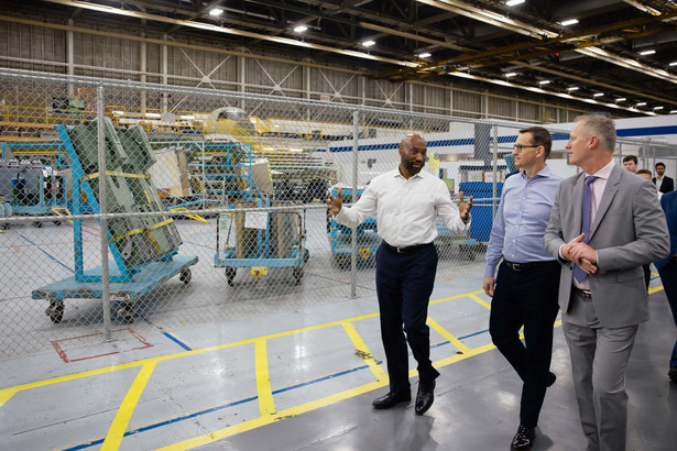 Mateusz Morawiecki w zakładach Lockheed Martin