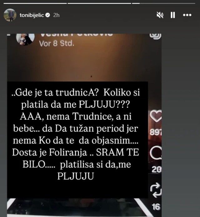 Toni Bijelić prozvao Draganu
