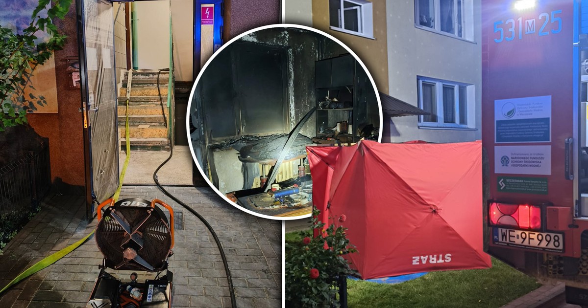 Z mieszkania wyniesiono dwa ciała. Tragedia w Nowym Dworze Mazowieckim