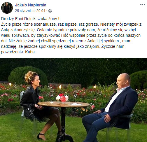 Jakub Napierała na Facebooku