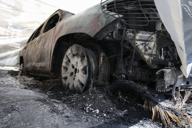 Atak na misję OBWE w Doniecku, spłonęły cztery samochody. Separatyści: To prowokacja