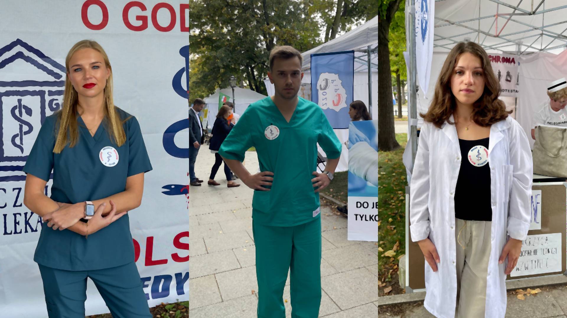 Młodzi lekarze w "białym miasteczku": Jesteśmy tu, bo chcemy lepszej przyszłości dla pacjentów