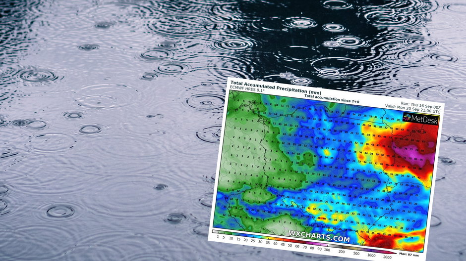 Najbliższe dni gdzieniegdzie przyniosą sporo deszczu
