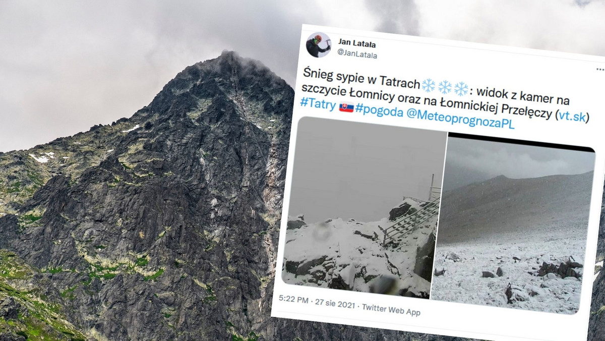 Tatry. Na szczytach Tatr śnieg. TOPR ostrzega