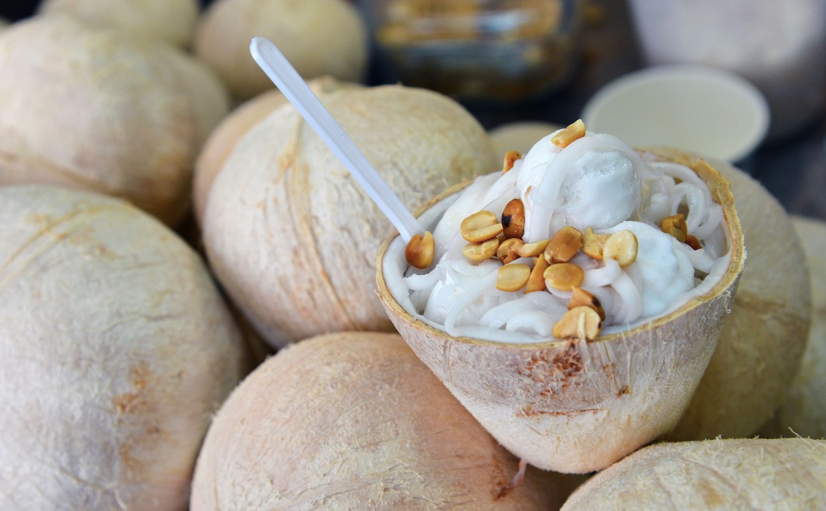 Lody z młodego kokosa