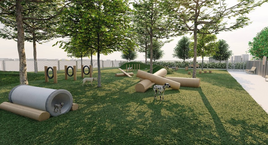 Psi wybieg i plac integracji mieszkańców to kolejne przestrzenie, które wzbogacą Skwer Scharouna.