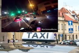 Bójka kierowców Ubera i Free Now na jednej z ulic w Warszawie
