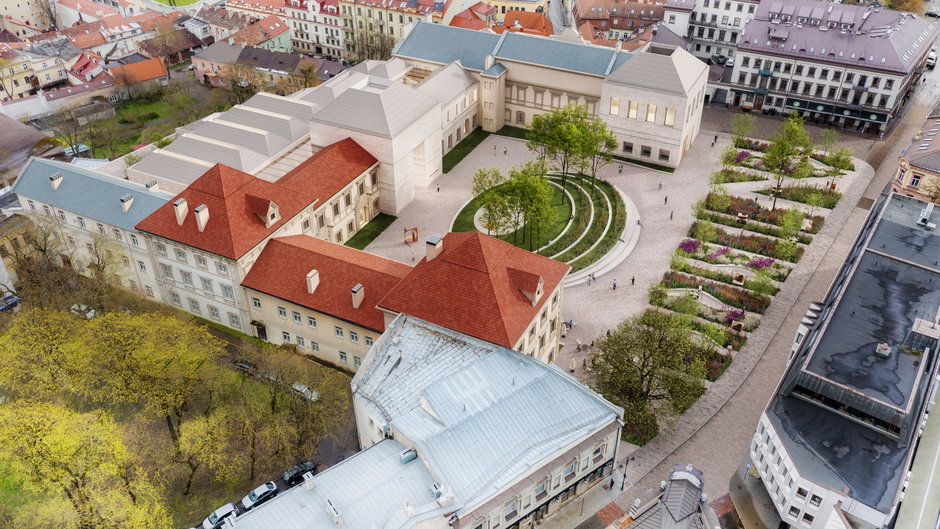 Rozbudowa Pałacu Radziwiłłów w Wilnie według projektu WXCA