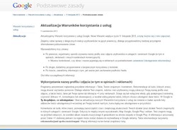 Nowe warunki korzystania z usług. Google przystępnie tłumaczy