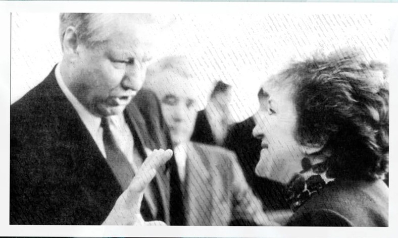 Borys Jelcyn i Galina Starowojtowa, lata 90.