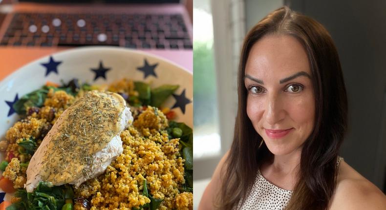 Angela Clucas makes healthy, quick-to-prepare meals.Angela Clucas