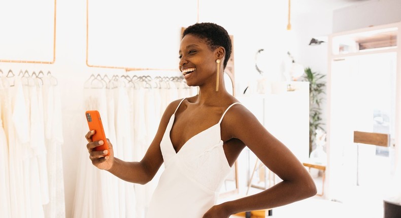 It's important to take photos of your wedding dress before you buy it.Jordi Salas/Getty Images