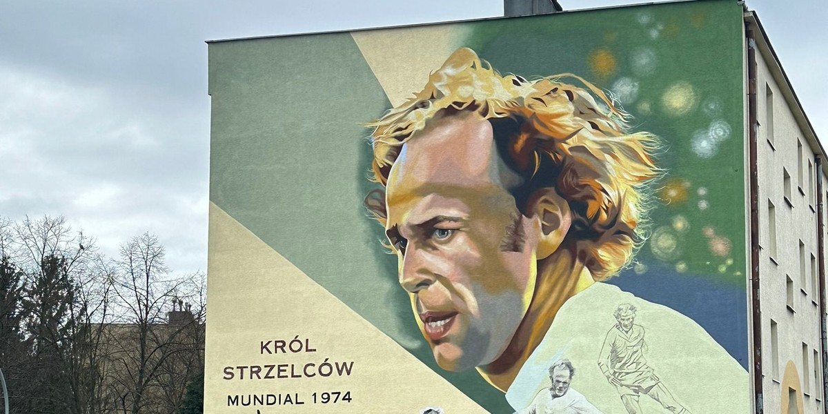 Mural Grzegorza Laty w Mielcu.