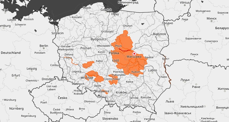 IMGW wydał ostrzeżenia hydrologiczne II i III stopnia dla dziewięciu województw