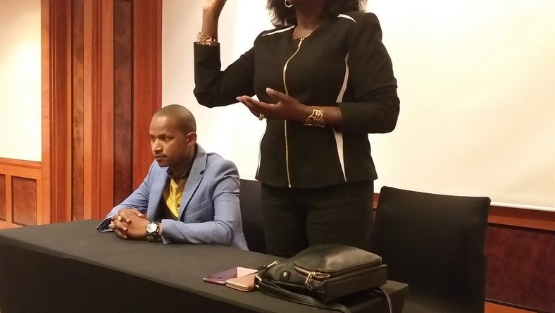 MP Babu Owino with Uasin Gishu Woman Rep Gladys Boss Shollei during visit to Hungary (Twitter)