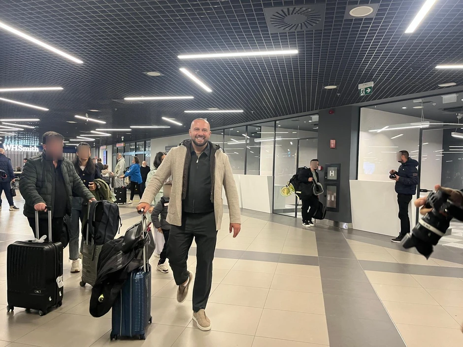 Dado Polumenta na aerodromu