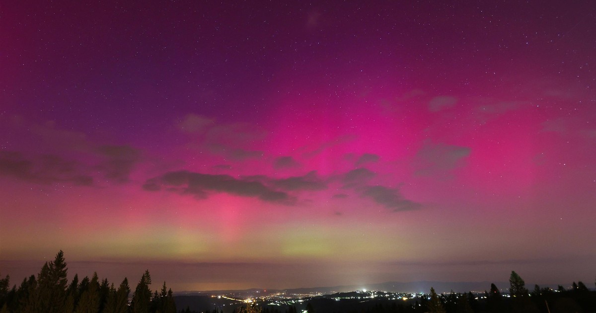 Zorza polarna nad Polską