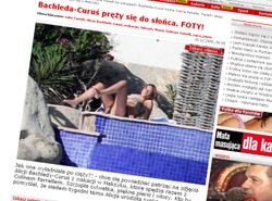 Bachleda-Curuś wystawia ciało do słońca