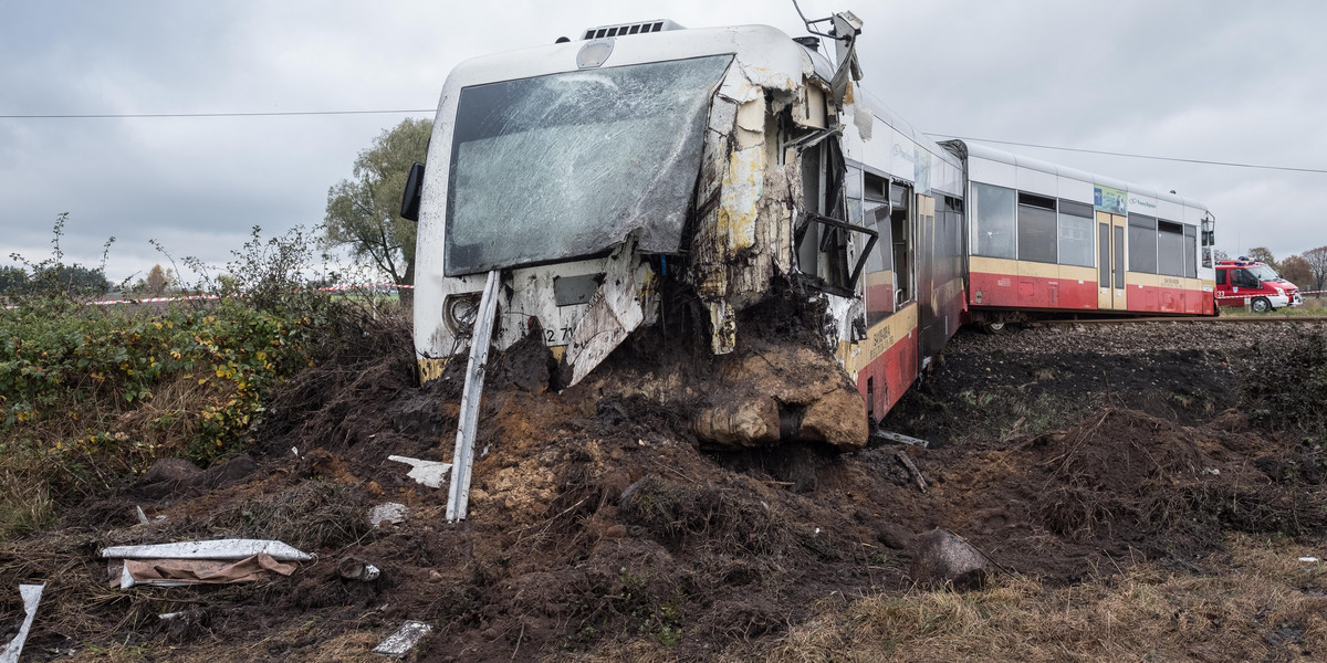 Wypadek szynobusu w miejscowości Nowe Gronowo