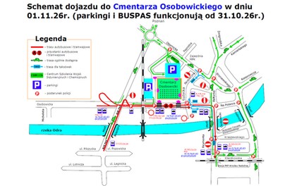 Tak 1 listopada dojedziesz autem na cmentarze 