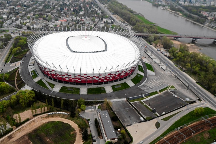 Stadion Narodowy z lotu ptaka