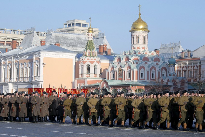 Marš na Crvenom trgu u Moskvi