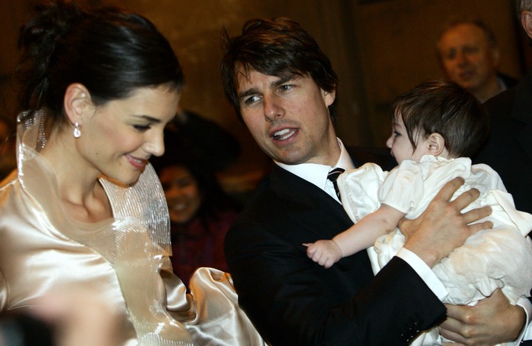 Katie Holmes i Tom Cruise z córeczką Suri