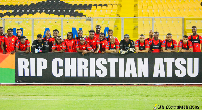 Black Stars pay final tribute to Christian Atsu ahead of Angola clash