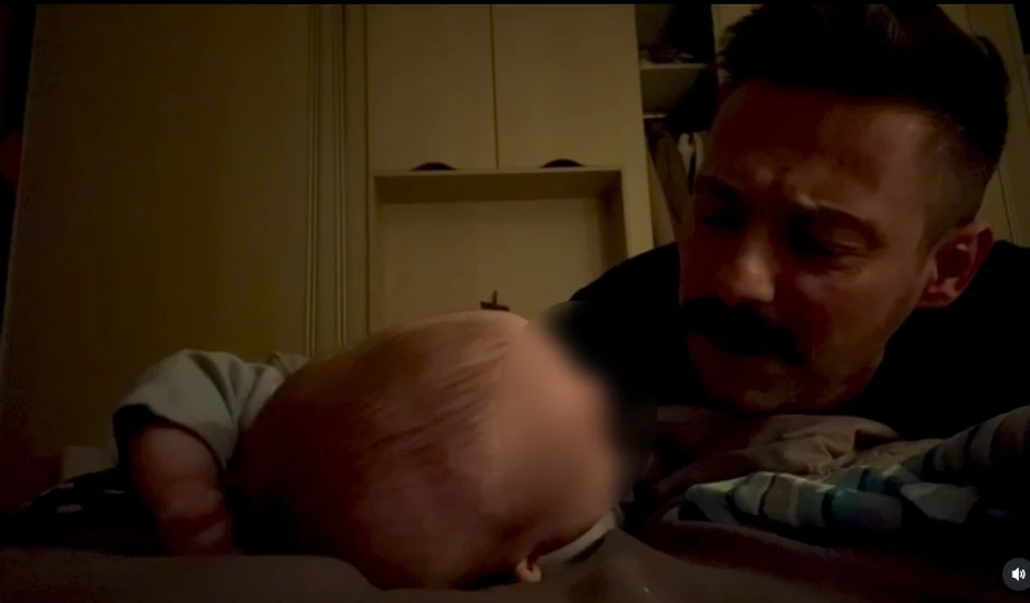 Milan Vasić sa sinom