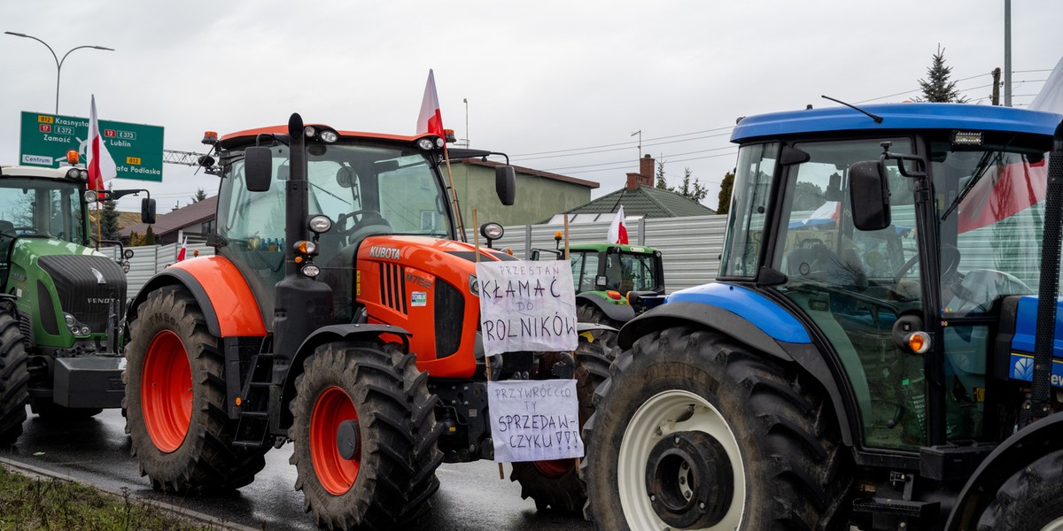 Problemy rolników przekładają się na protesty.