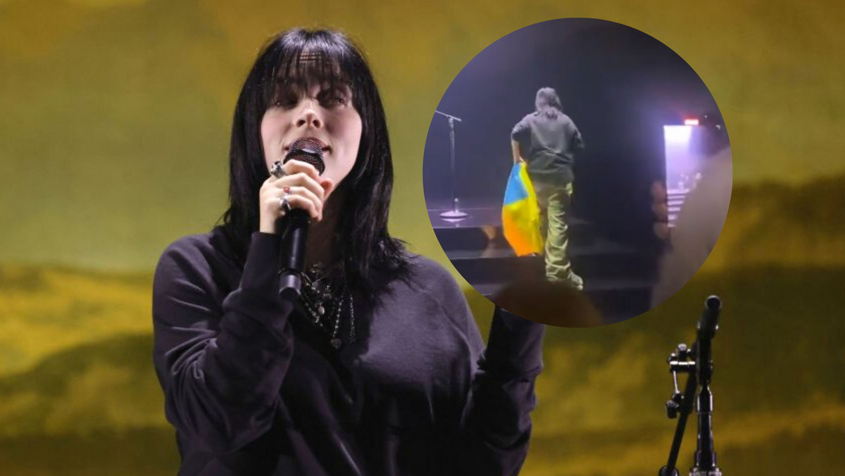 Billie Eilish z ukraińską flagą na scenie. Zaskoczyła swoim gestem