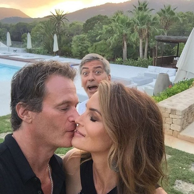 Cindy Crawford z mężem